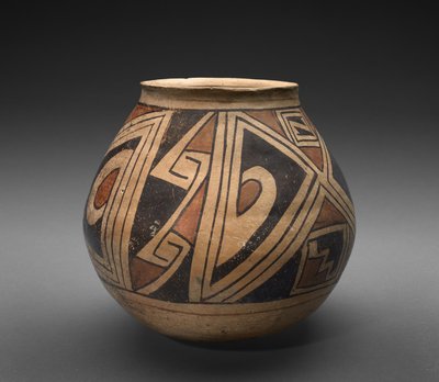 Jar (olla) avec des motifs géométriques, c.1300 - Mexican School