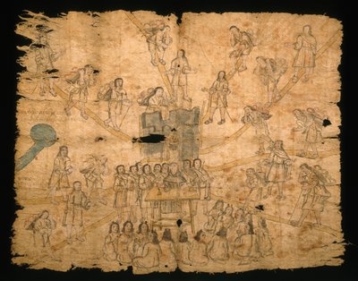 Page du Codex San Pedro Atlapolco, Nahua - Mexican School