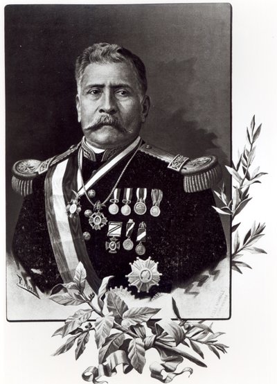 Portrait de Porfirio Diaz (1830-1915) - Mexican School