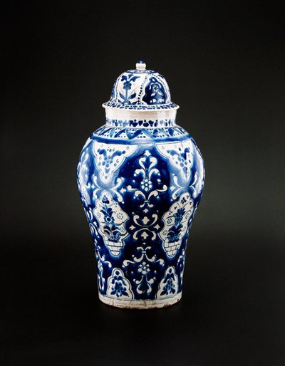 Pot de Talavera, fin du 19e siècle - Mexican School