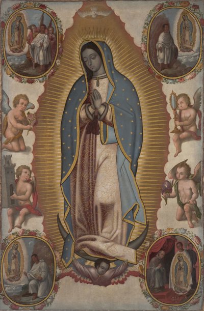 Vierge de Guadalupe, vers 1700 - Mexican School