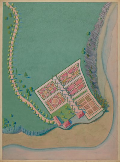 Domaine et jardin de Corlaer, vers 1936 - Meyer Goldbaum