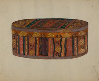 Boîte de mariée allemande de Pennsylvanie, vers 1936 - Meyer Goldbaum