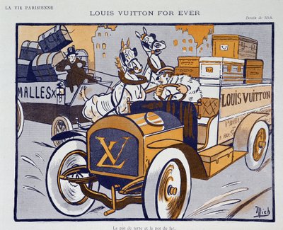 Publicité pour Louis Vuitton par Mich (Michel Liebeaux) - Mich