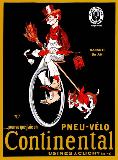 Affiche publicitaire pour les pneus Continental - Mich