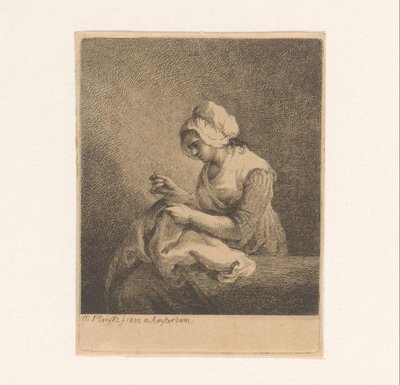 Femme cousant - Michał Płoński