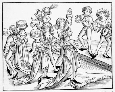 Danseurs la nuit de Noël punis pour leur impiété, d