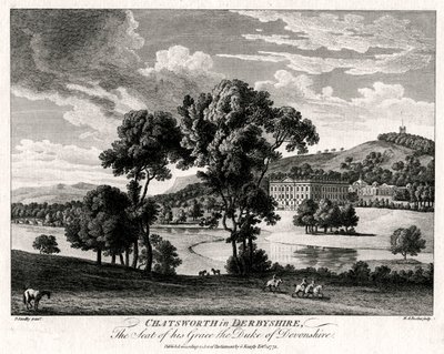 Chatsworth dans le Derbyshire, siège de son Altesse le Duc de Devonshire - Michael Angelo Rooker