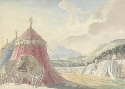 Conception pour le théâtre Haymarket : "La bataille de Hexham", par Colman le Jeune - Michael Angelo Rooker