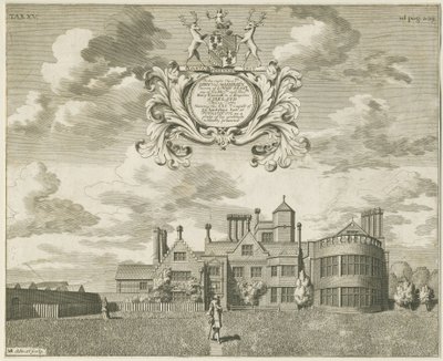 Fisherwick Hall : gravure sur cuivre, nd [1653-1686] - Michael Burghers
