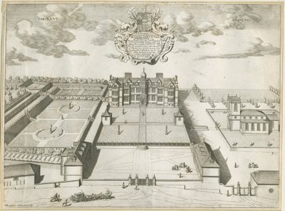 Ingestre Hall : gravure sur cuivre - Michael Burghers