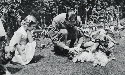 Le roi George VI et la princesse Margaret Rose, 1937 - Michael Chance