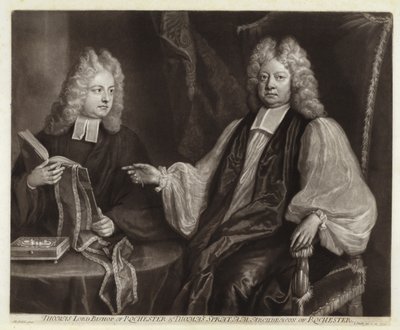 Portrait de Thomas Sprat et son fils - Michael Dahl