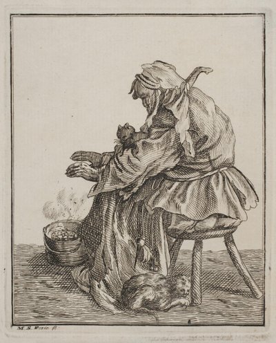 Une femme se réchauffe - Michael Fosie