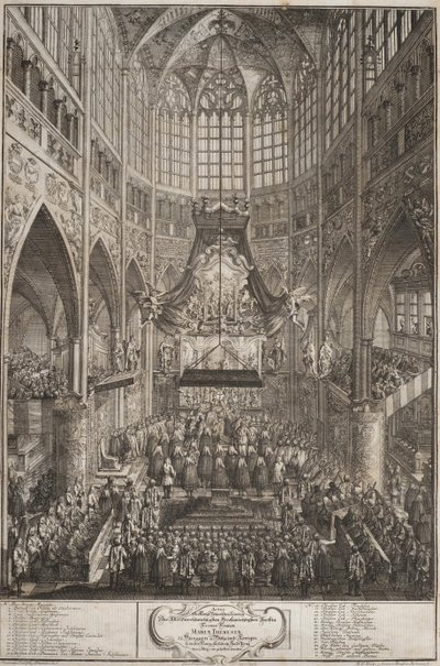 Le Couronnement de Marie-Thérèse au Château de Prague, 1743 - Michael Heinrich Rentz