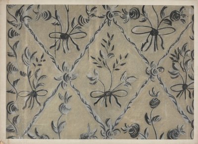 Mur décoré à main levée, vers 1939 - Michael Lauretano