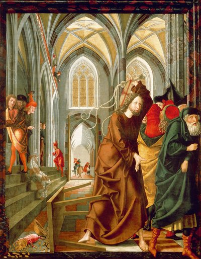 Le Christ chasse les marchands du Temple - Michael Pacher
