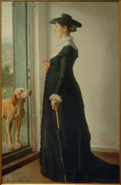 Portrait de ma femme. La peintre Anna Ancher - Michael Peter Ancher