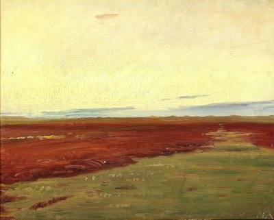 Coucher de soleil sur les eaux du pont de Skagen. - Michael Peter Ancher