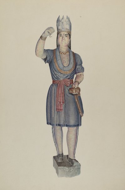 Indien de magasin de cigares, vers 1938 - Michael Riccitelli