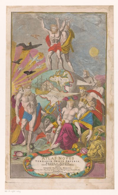 Atlas et Hercule portant la voûte céleste - Michael Rössler
