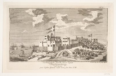 Christiansborg sur la côte de Guinée, vue du sud-ouest - Michael Rössler