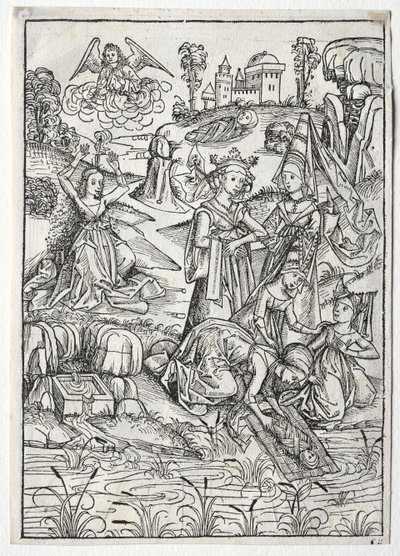 Der Schatzbehalter: Moïse trouvé par la fille de Pharaon (recto) - Michael Wolgemut