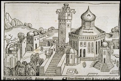 Templum Salomonie du Schedels Chronicle of the World, vers 1493 - Michael Wolgemut