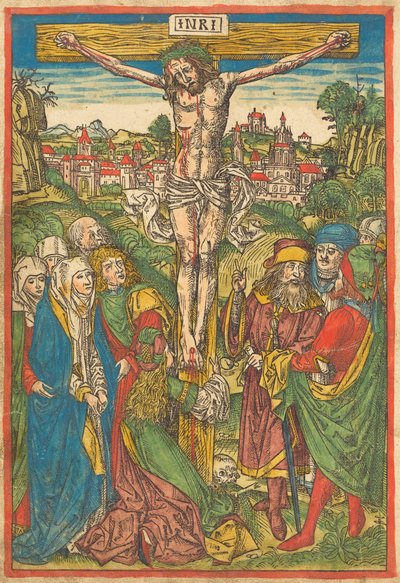 Die Kreuzigung mit der Heiligen Maria Magdalena - Michael Wolgemut