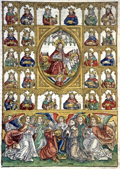 Christ entouré de rois - Michael Wolgemut or Wolgemuth