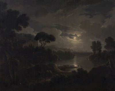 Paysage idéal italien au soir - Michael Wutky