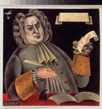 Portrait du compositeur Jean-Sébastien Bach (1685-1750) - Michail Fyodorovich Shemyakin