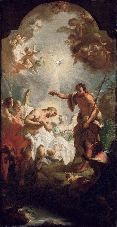 Le baptême du Christ - Michel Angelo Unterberger