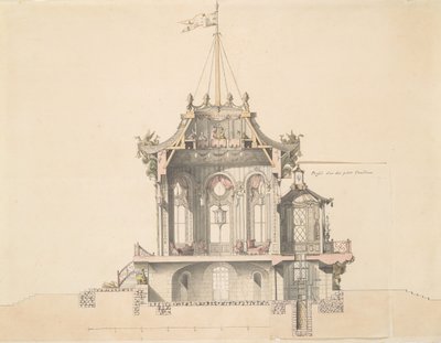 Projet pour un pavillon chinois, s.d. - Michel Barthelemy Hazon