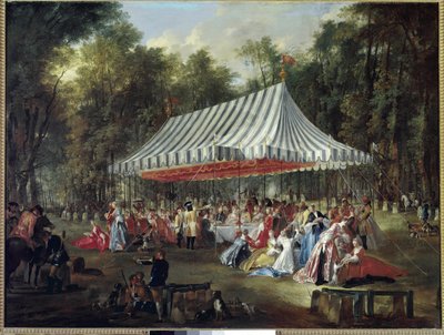 Banquet dans le parc - Michel Barthelemy Ollivier or Olivier
