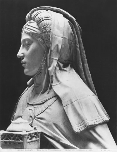 Nantes, cathédrale Saint-Pierre et Saint-Paul, tombeau de François II, duc de Bretagne et Marguerite de Foix, tête de Tempérance, 1502-07 - Michel Colombe