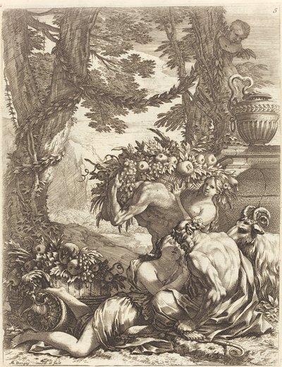 Faune embrassant une bacchante - Michel Dorigny