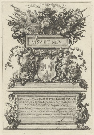 Frontispice - Michel Dorigny, after Simon Vouet