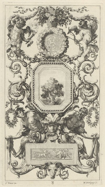 Panneau Ornemental Surmonté d