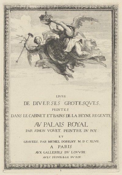 Page de Titre - Michel Dorigny, after Simon Vouet