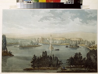 Vue de Tsarkoie Selo. La colonne Chesme - Michel Francois Damam Demartrait
