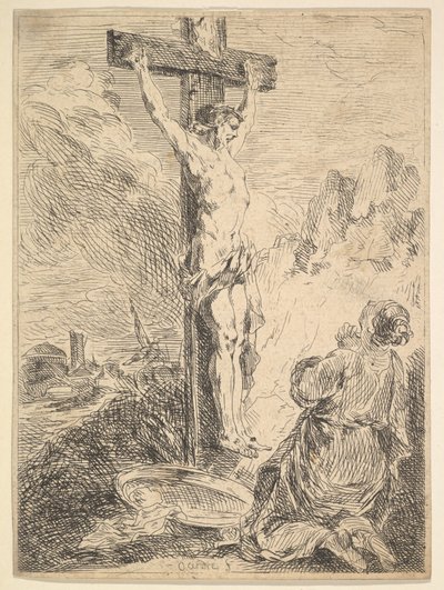 Marie Madeleine priant au pied de la croix, 1720-83 - Michel Francois Dandre Bardon