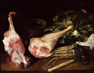 Table de cuisine, nature morte - Michel Honore Bounieu