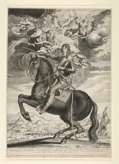 Portrait équestre de Louis XIII (Bourbon) à l