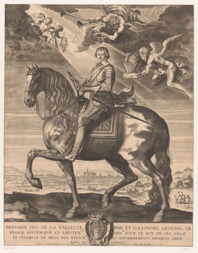 Portrait équestre de Bernard de Foix de la Valette, duc d