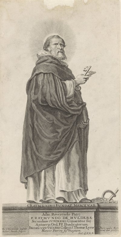 Saint Raymond de Peñafort, S. Raymundus Fundat. Mercenar (titre sur l