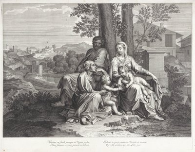 Sainte Famille avec Élisabeth et Jean-Baptiste - Michel Natalis
