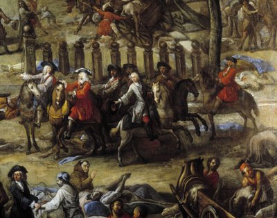 Vue du Cours (de Marseille) pendant la peste de 1720 - Michel Serre