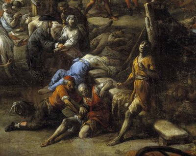 Vue du Cours (de Marseille) pendant la peste de 1720 - Michel Serre