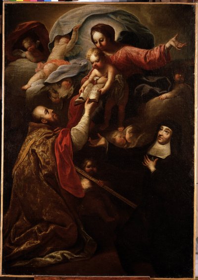 Vierge et Enfant, Saint François de Sales et Sainte Jeanne de Chantal - Michel Serre